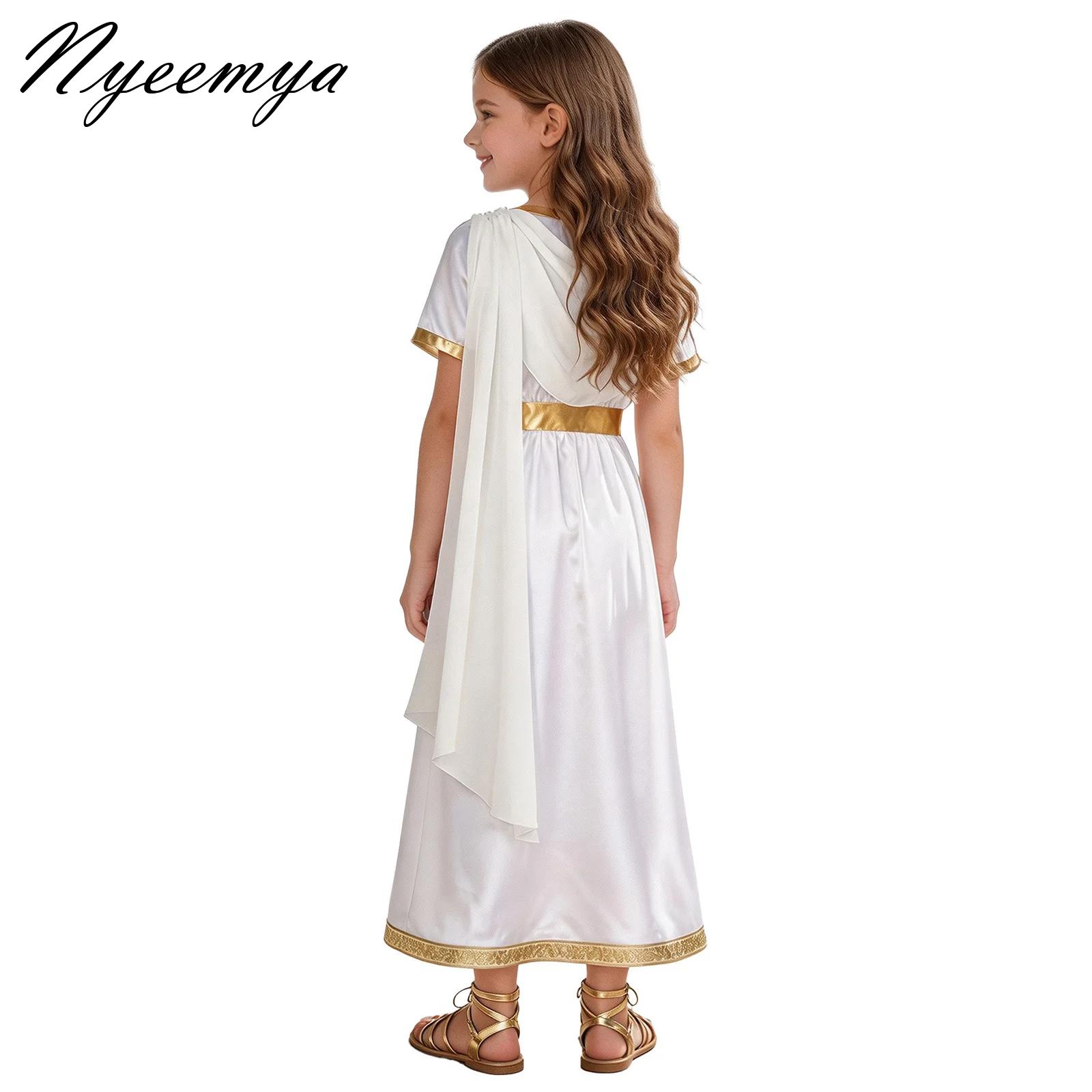 Dresses - فستان أميرة يونانية قديمة للبنات مع