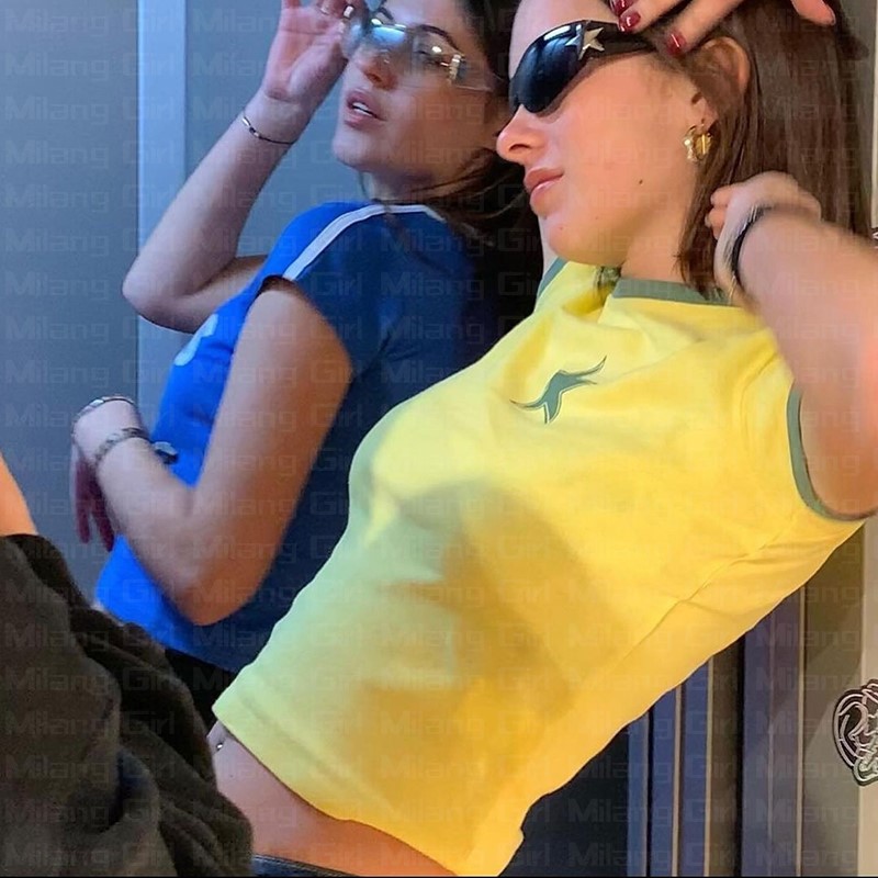 2023 المرأة رسالة القوطية المح - مراجعة Y2K Graphic Baby Tee Crop وسعره