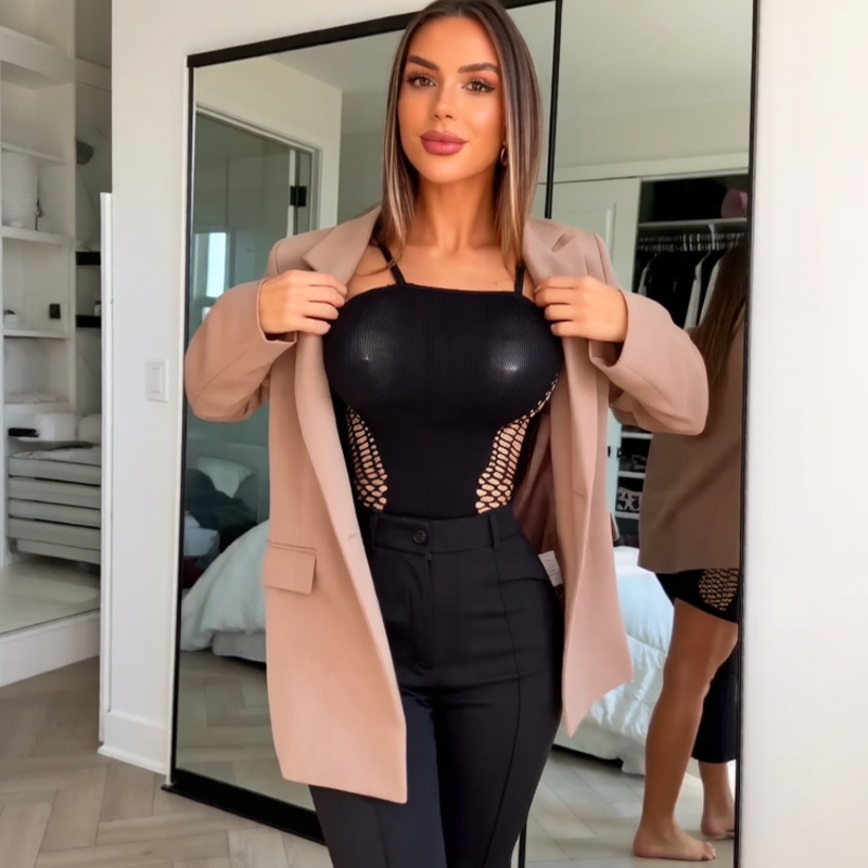 فستان نسائي صيفي شبكي شفاف بتص - مراجعة Sexy Mesh Sheer Bodycon Dress وسعره