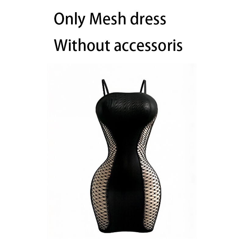 فستان نسائي صيفي شبكي شفاف بتص - مراجعة Sexy Mesh Sheer Bodycon Dress وسعره