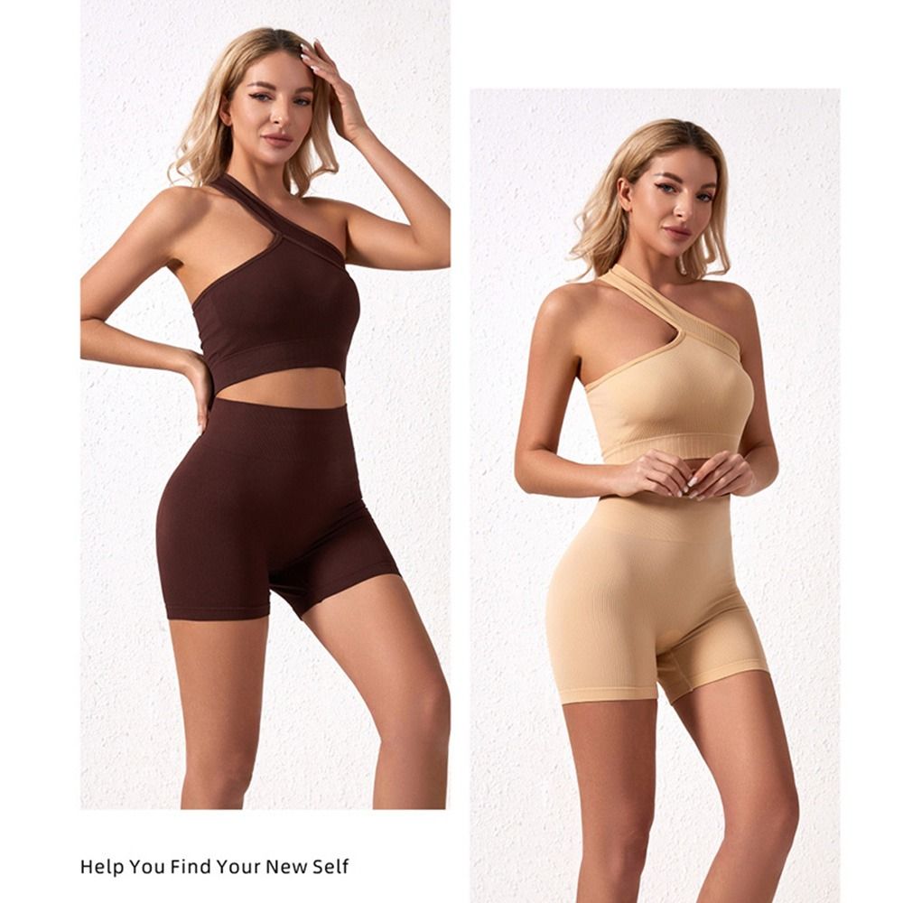 2 قطعة مجموعات تجريب النساء عا - مراجعة Seamless Ribbed Workout Tank Top وسعره