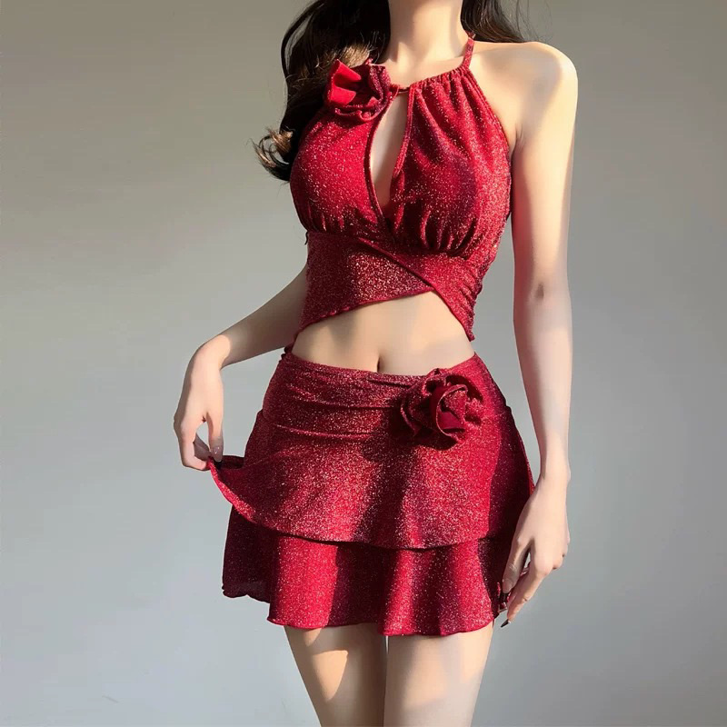 مجموعة بيكيني جديدة من قطعتين  - مراجعة Swimwear وسعره