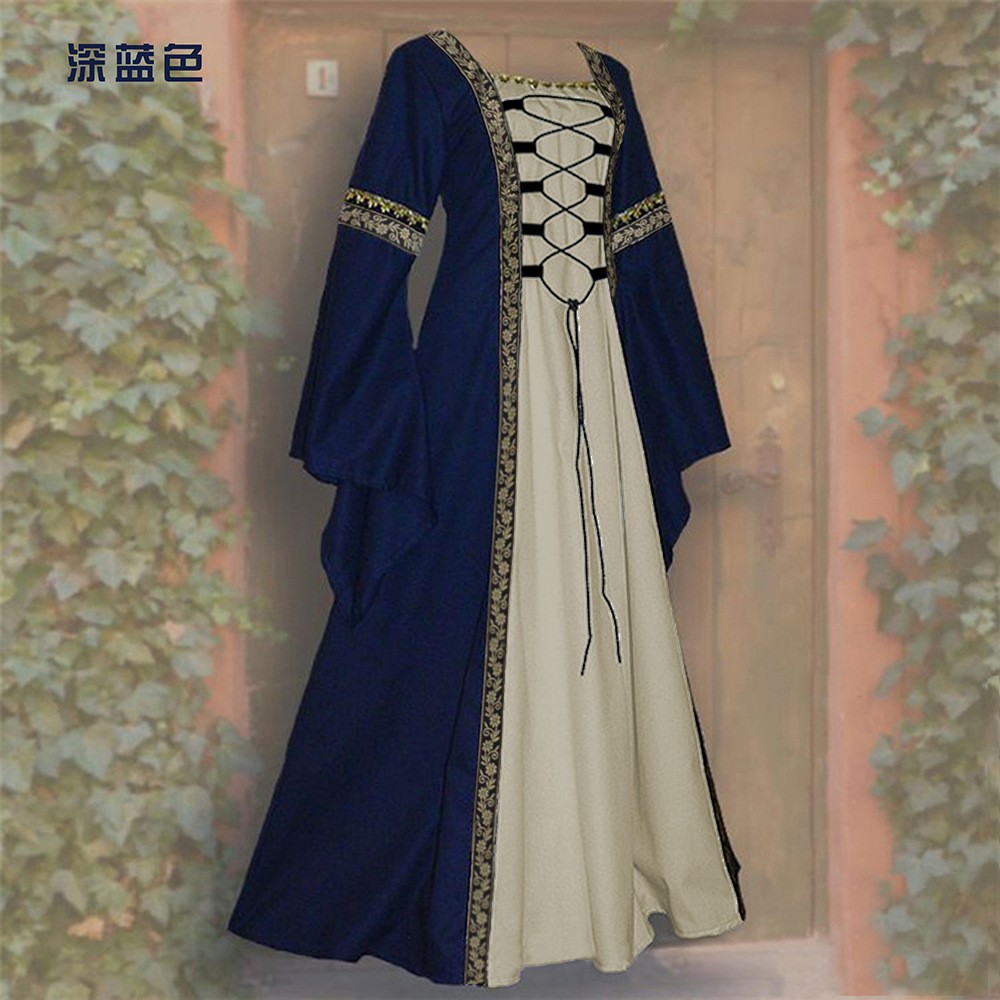 فستان طويل بأكمام واسعة وقصة A - مراجعة Dresses وسعره
