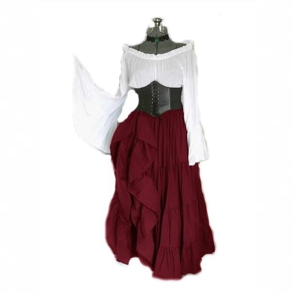 فستان طويل الأكمام بخصر عالٍ ب - مراجعة Dresses وسعره