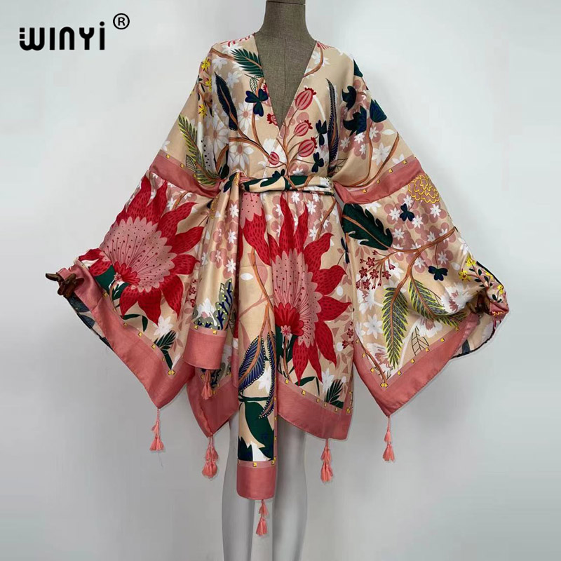 فساتين WINYI الخريفية للنساء،  - مراجعة Boho Summer Beach Maxi Dress وسعره