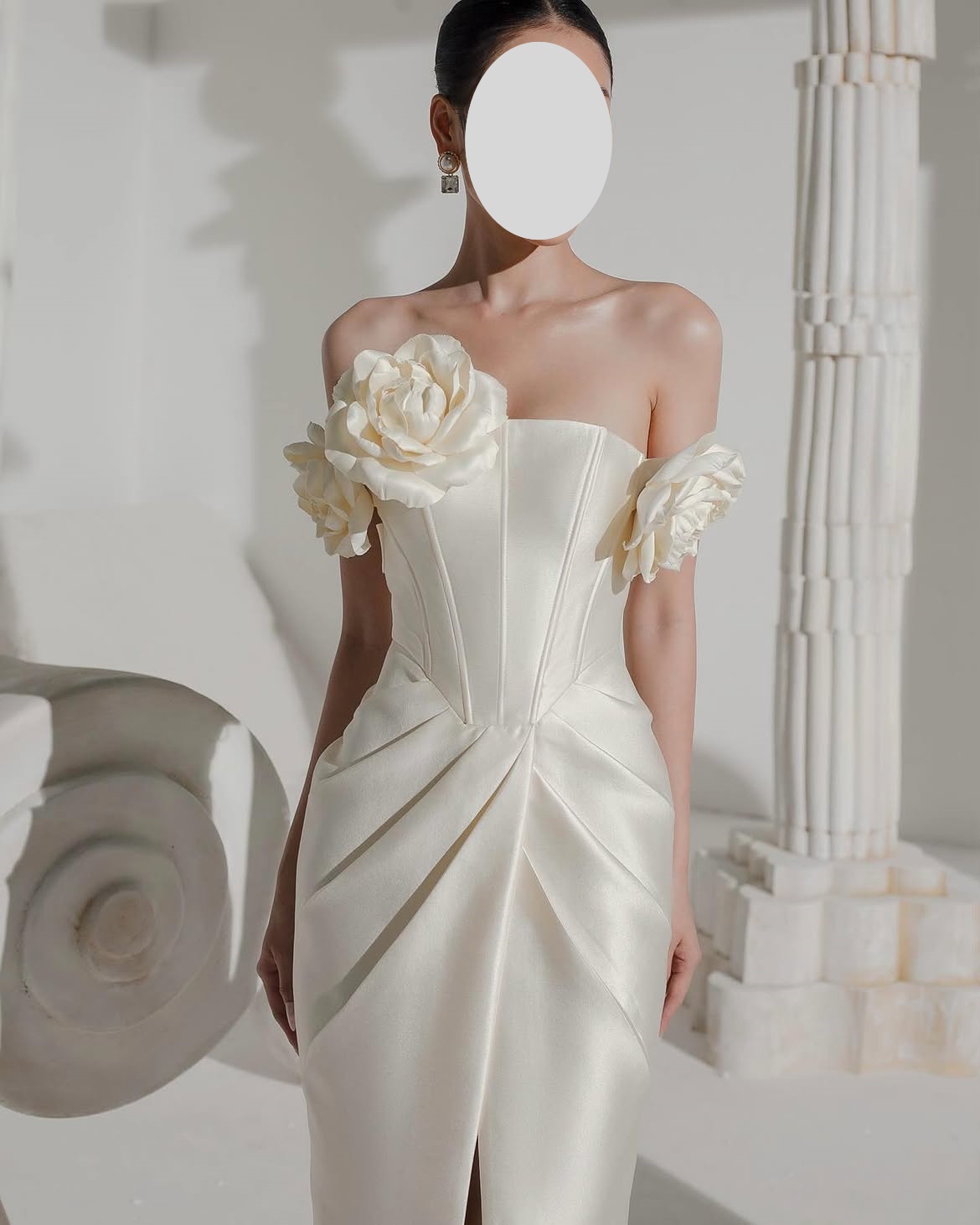 فستان سهرة فاخر وأنيق بتصميم Q - مراجعة Elegant Satin Evening Gown Split وسعره
