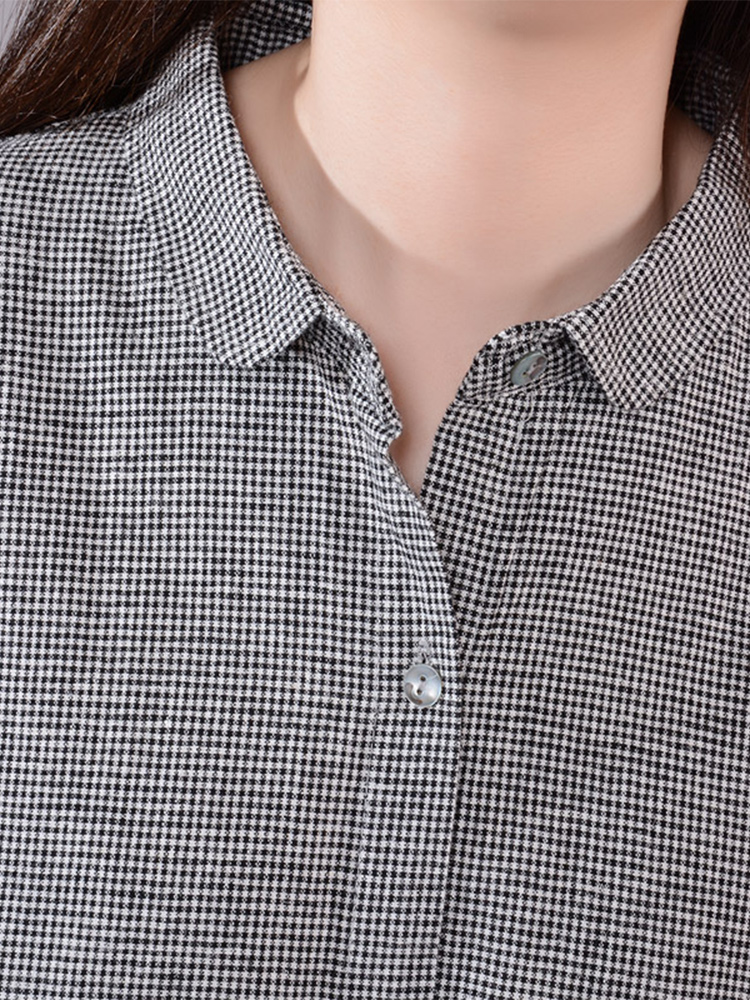 فستان قميص نسائي طويل الأكمام  - مراجعة Korean Style A Line Shirt Dress وسعره