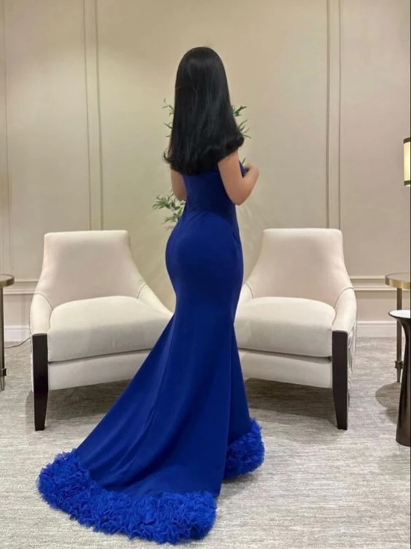 فساتين سهرة فاخرة أنيقة مخصصة  - مراجعة Elegant Satin Evening Gown Split وسعره