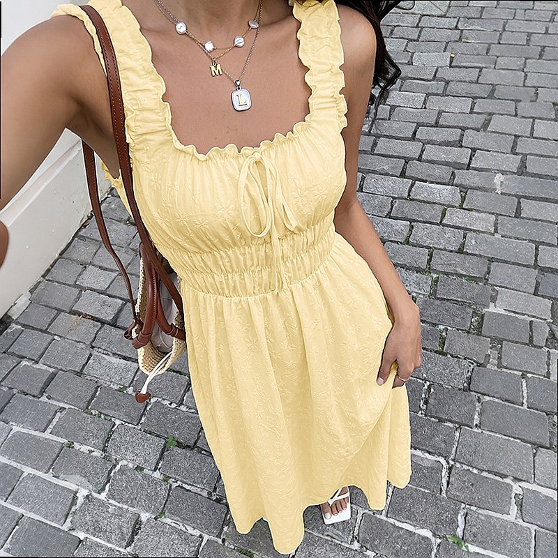 فستان صيفي بدون أكمام برقبة مر - مراجعة Boho Summer Beach Maxi Dress وسعره
