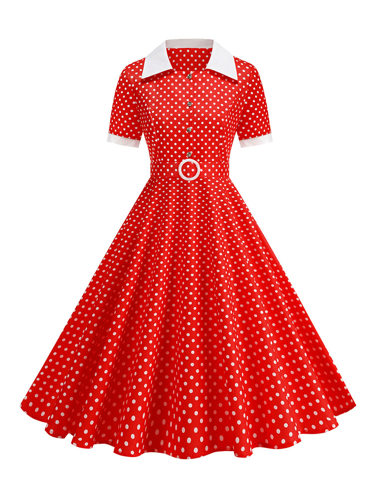 فستان نسائي صيفي عتيق الطراز ب - مراجعة French Vintage Floral Midi Dress وسعره