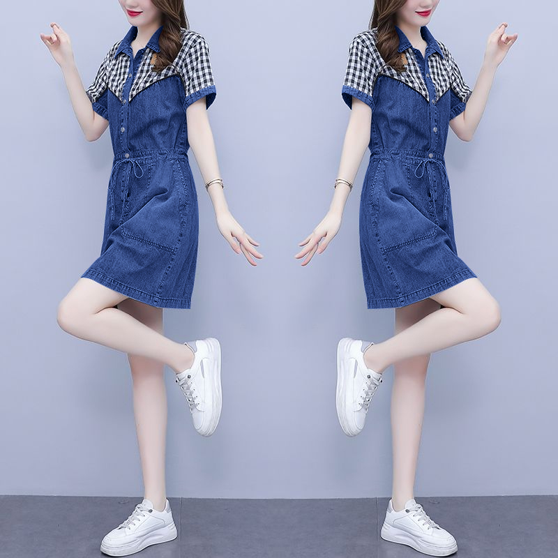 فستان نسائي جديد بتصميم كوري ص - مراجعة Korean Style A Line Shirt Dress وسعره