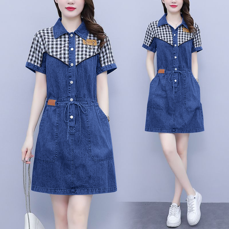 فستان نسائي جديد بتصميم كوري ص - مراجعة Korean Style A Line Shirt Dress وسعره