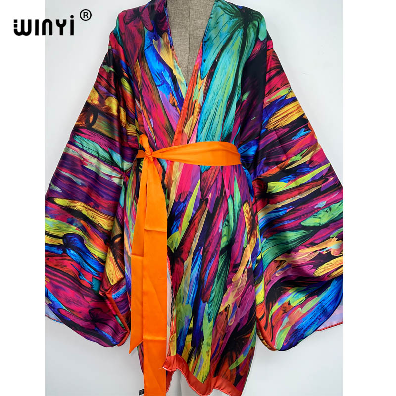 WINYI أنيقة بيكيني للشاطئ الحل - مراجعة Boho Summer Beach Maxi Dress وسعره