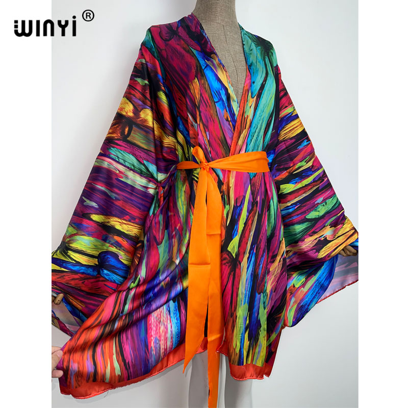 WINYI أنيقة بيكيني للشاطئ الحل - مراجعة Boho Summer Beach Maxi Dress وسعره